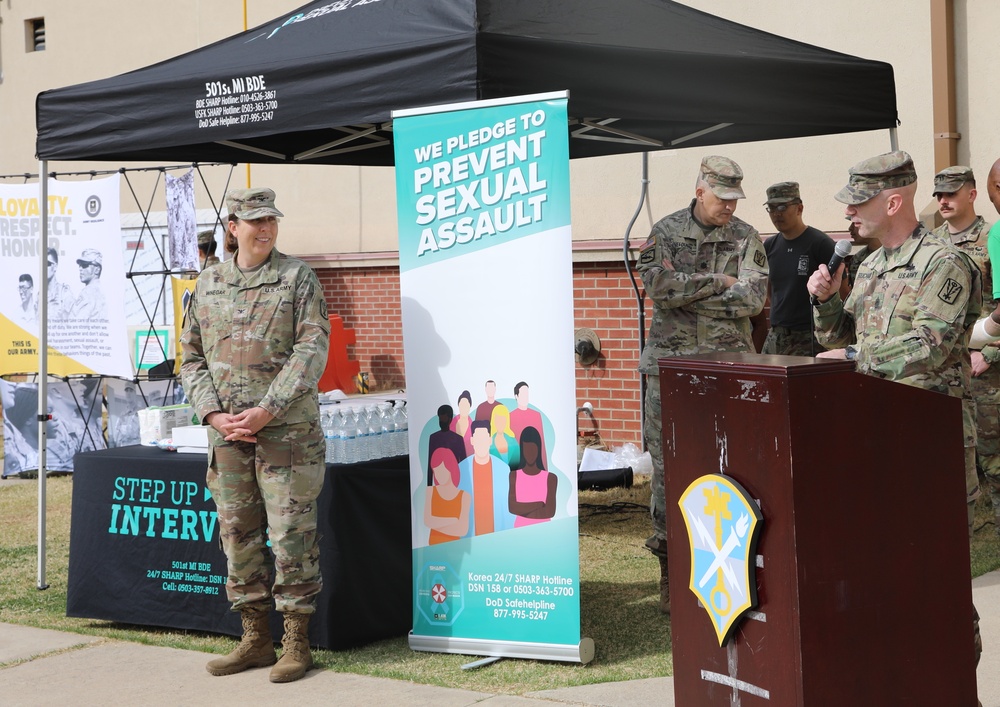 Red Dragons conduct Walk a Mile Event for SAAPM