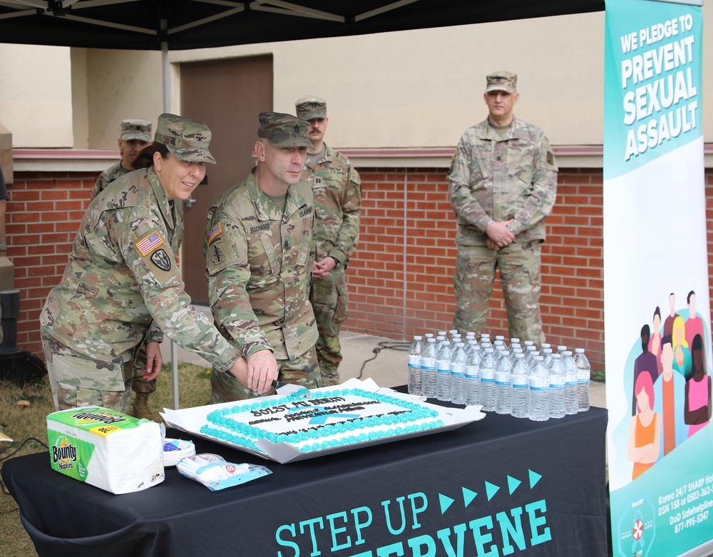 Red Dragons conduct Walk a Mile Event for SAAPM