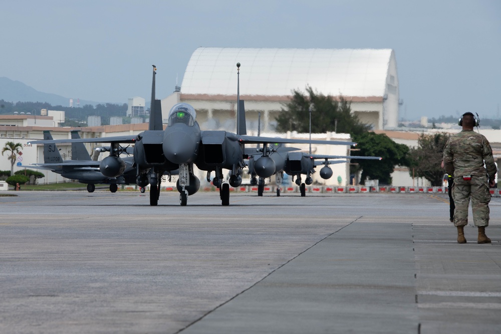 Strike Eagles join Lightning II’s at Keystone of the Pacific