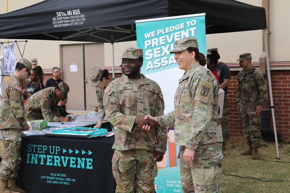 Red Dragons conduct Walk a Mile Event for SAAPM