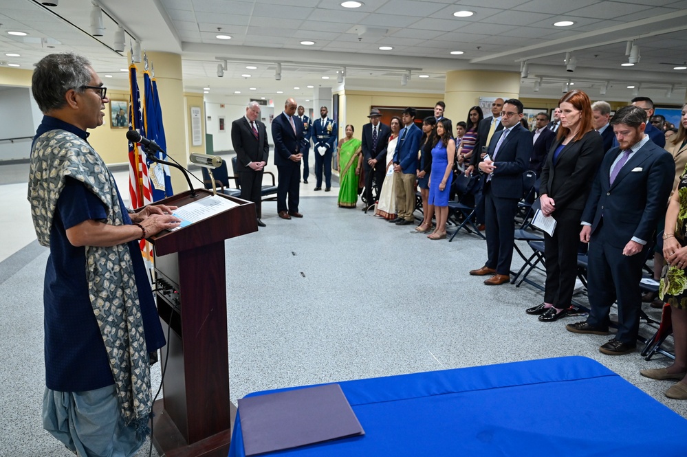 SecAF Kendall swears in Assist. Sec. Chaudhary