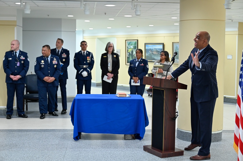 SecAF Kendall swears in Assist. Sec. Chaudhary