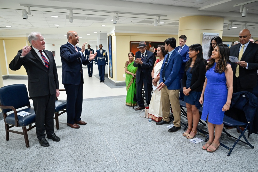 SecAF Kendall swears in Assist. Sec. Chaudhary