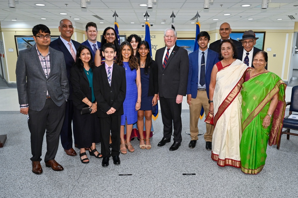 SecAF Kendall swears in Assist. Sec. Chaudhary