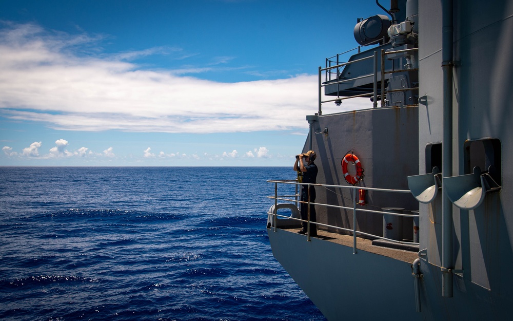 USS Carl Vinson (CVN 70) Sailor Stands Watch