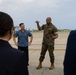 Commanding Officer of MCAS Futenma give tour to Ginowan City employees