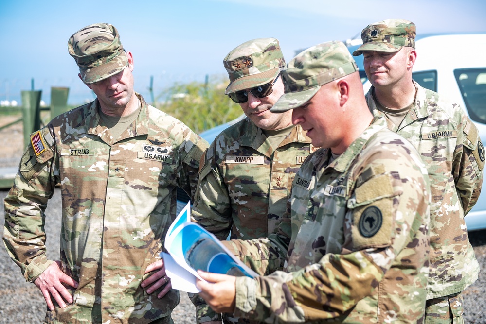 Wisconsin National Guard senior leadership team visits Iron Brigade in Djibouti