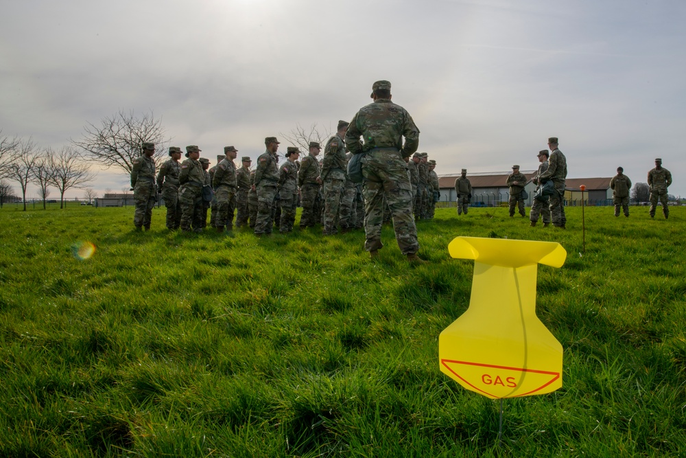 39th Strategic Signal Battalion Mask Confidence - CBRN Training