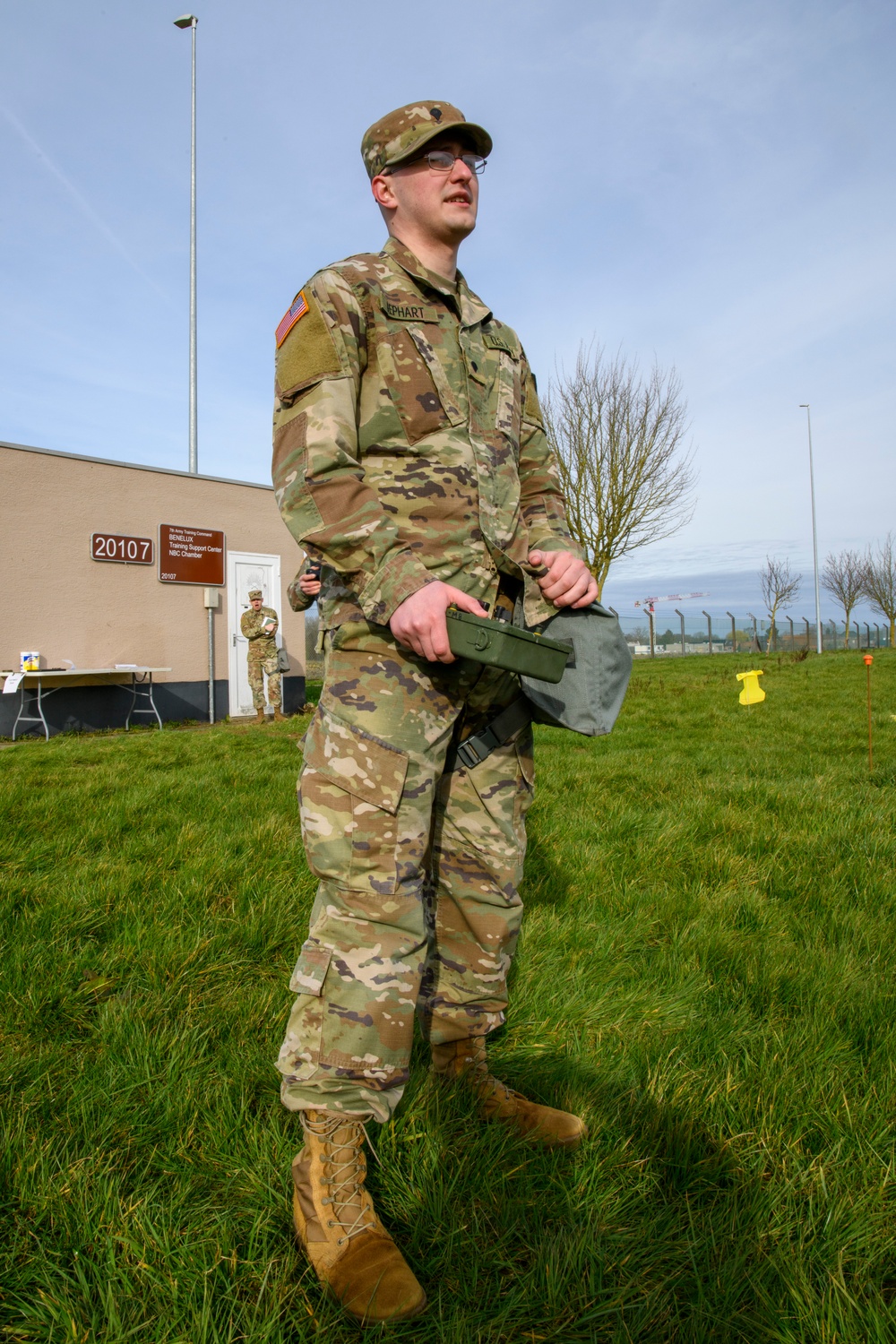 39th Strategic Signal Battalion Mask Confidence - CBRN Training