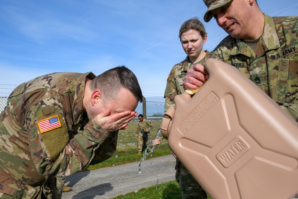 39th Strategic Signal Battalion Mask Confidence - CBRN Training