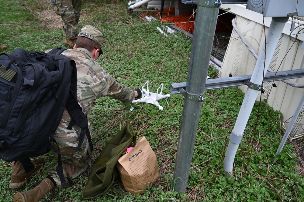 NJ ARNG 508th Military Police Company Site and Drone Exploitation Training, 7 April 2023.