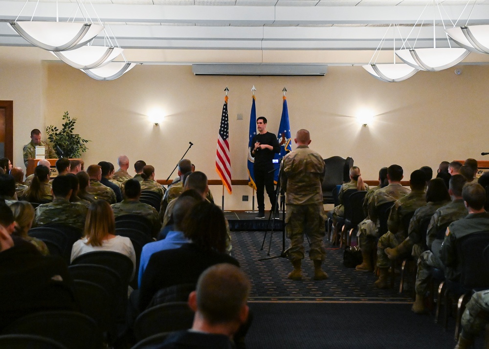 Ryan Holiday speaks at Joint Base Andrews