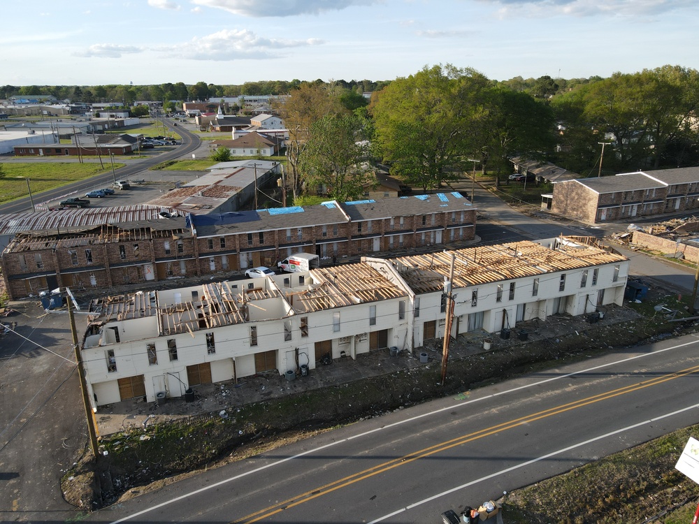 Arkansas Tornadoes: Jacksonville Storm Damage and N. Little Rock DRC