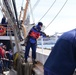 USCGC Eagle personnel prepare Coast Guard's training cutter for departure