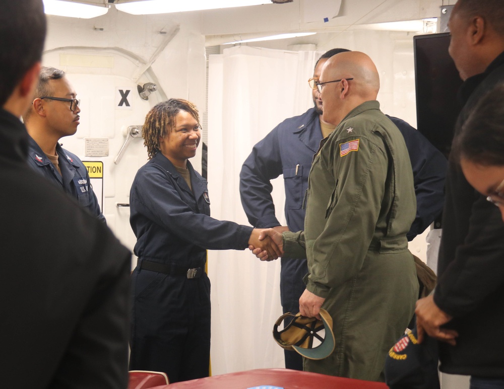 Rear Adm. Dennis Velez Visits USS James E. Williams (DDG 95)