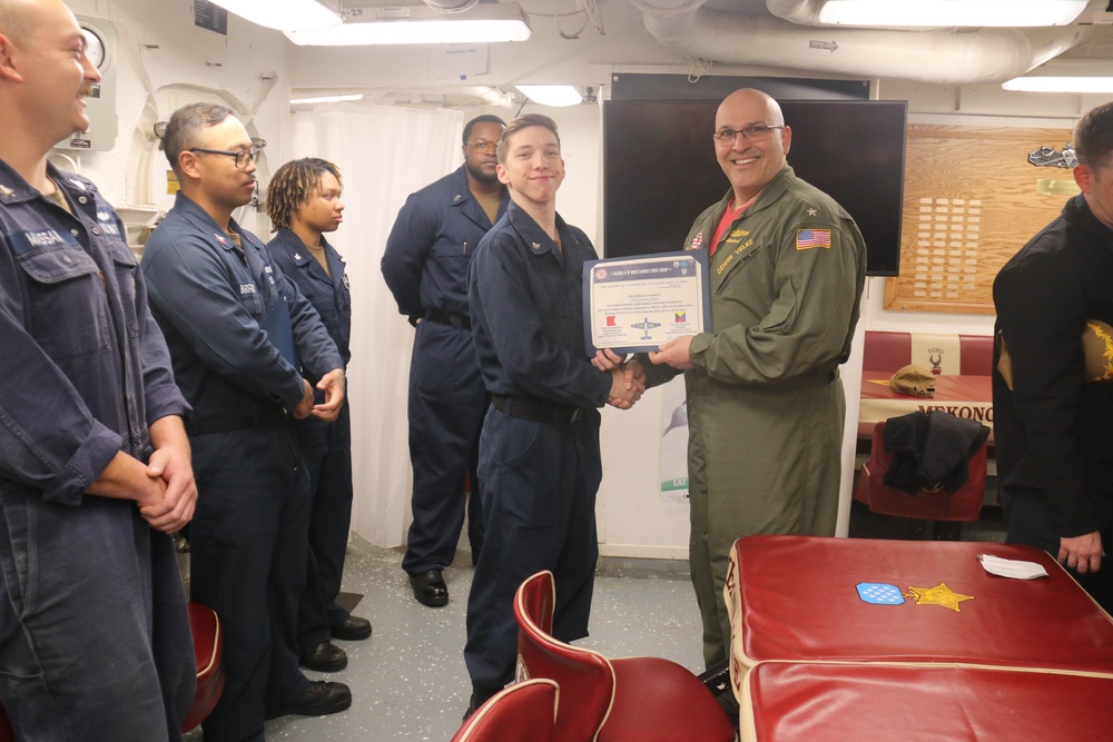 Rear Adm. Dennis Velez Visits USS James E. Williams (DDG 95)