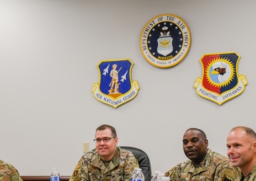 ANG Command Chief Maurice Williams visits 184th Wing