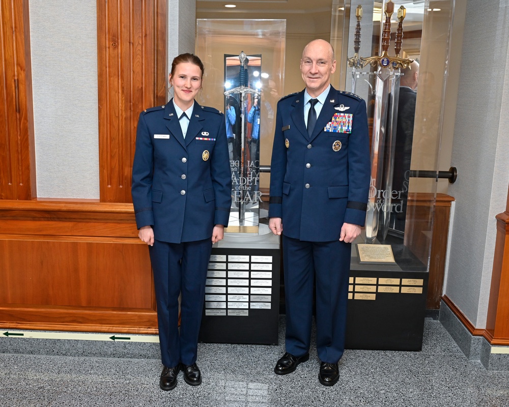 VCSAF Allvin hosts cadet of the year ceremony