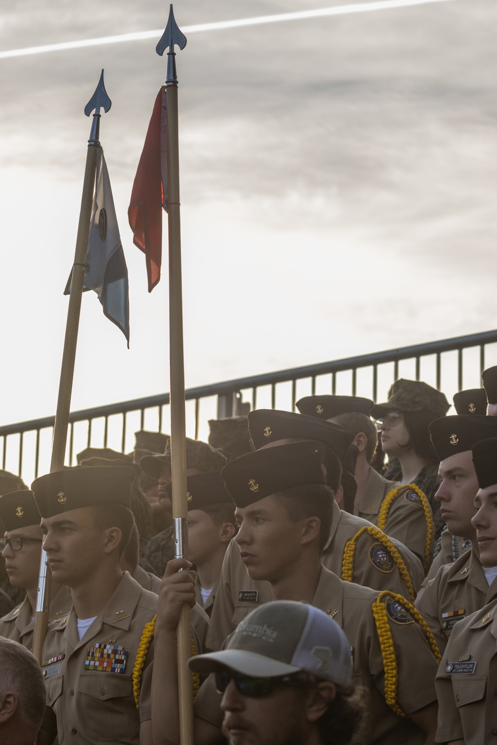 MCAS Beaufort Marines awarded during MCRD PI morning colors