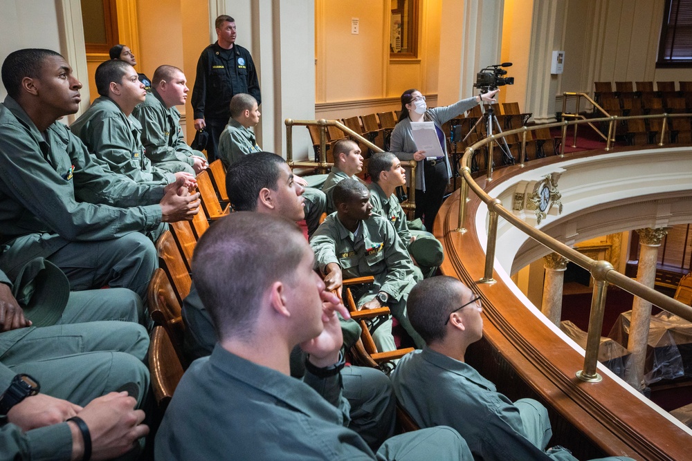 ChalleNGe Cadets tour NJ State House