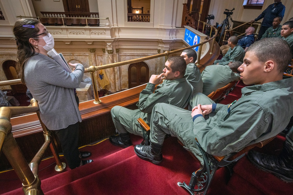 ChalleNGe Cadets tour NJ State House