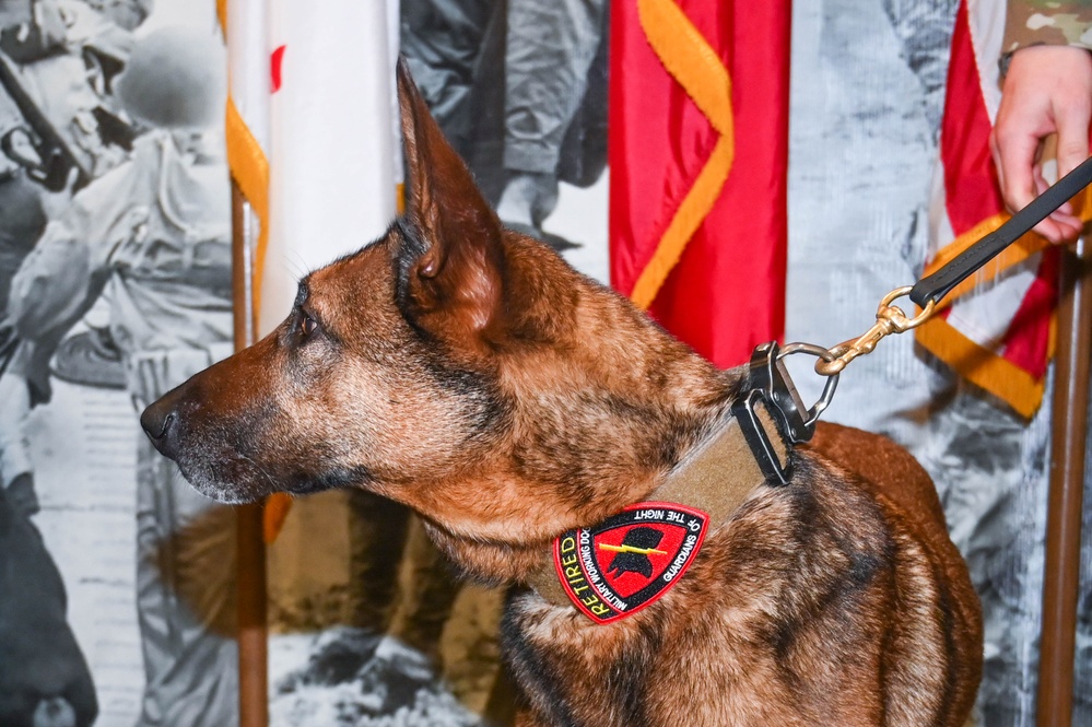 Security Forces Military Working Dog K9 Mika Retires 10 April 2023 JBSA-Lackland
