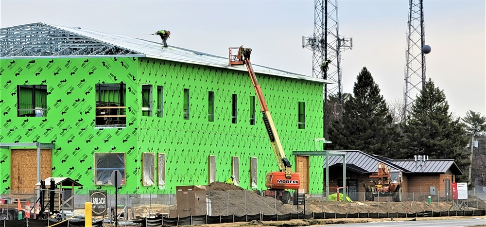 April 2023 construction operations of $11.96 million transient training brigade headquarters at Fort McCoy