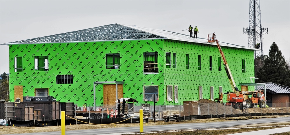 April 2023 construction operations of $11.96 million transient training brigade headquarters at Fort McCoy