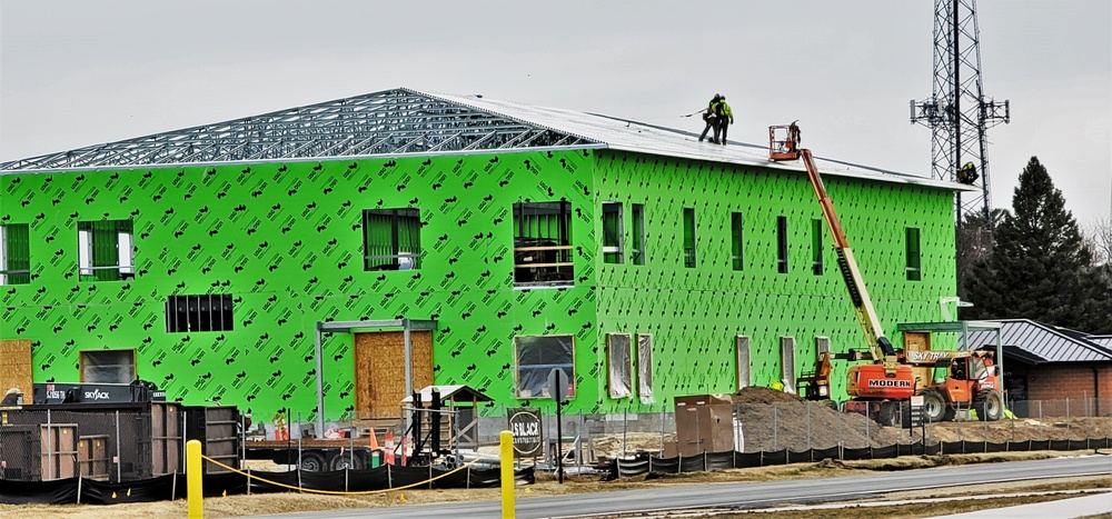 April 2023 construction operations of $11.96 million transient training brigade headquarters at Fort McCoy