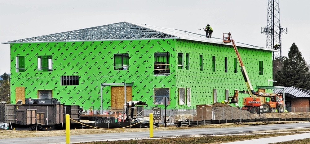 April 2023 construction operations of $11.96 million transient training brigade headquarters at Fort McCoy