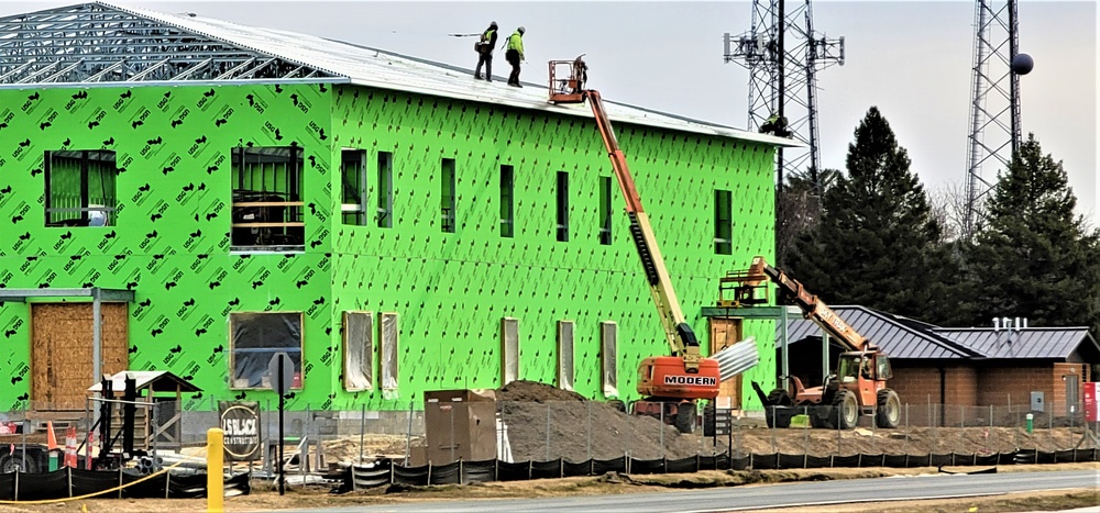 April 2023 construction operations of $11.96 million transient training brigade headquarters at Fort McCoy