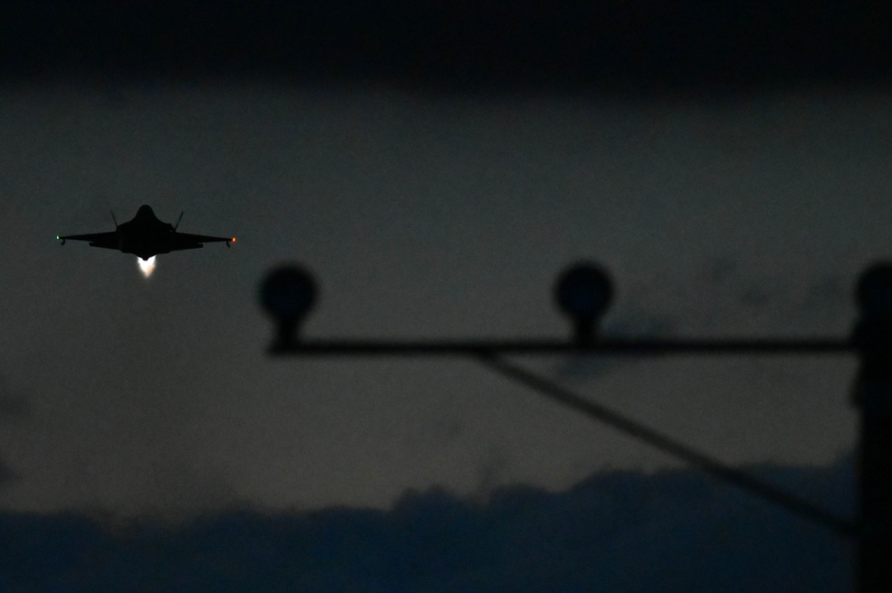 F-35A Lightning II Night Fly at the 33rd FW