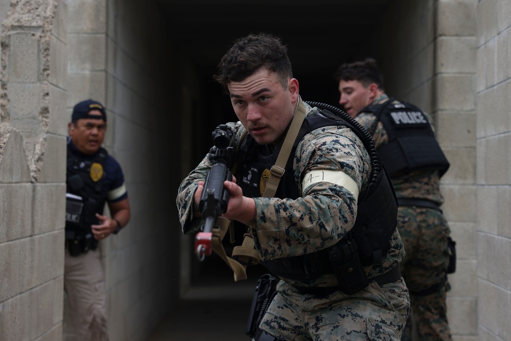 Camp Pendleton PMO conducts active shooter drill during Semper Durus 23