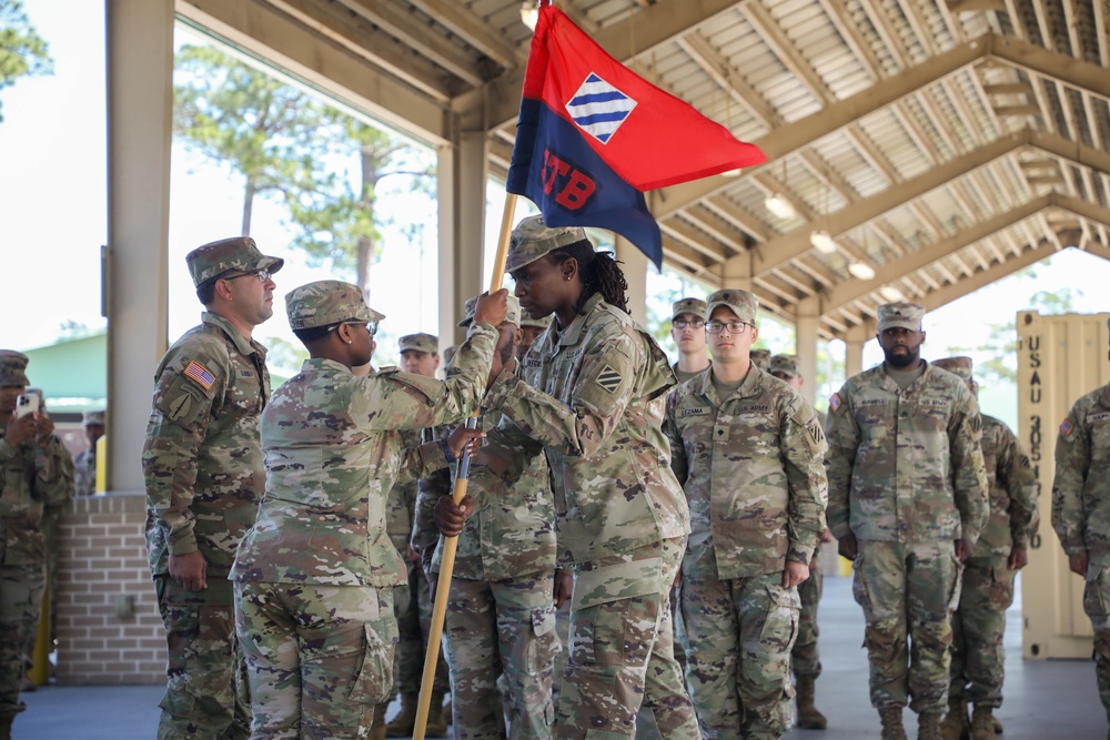 First Sergeants Pass Company Guidon in Change of Responsibility