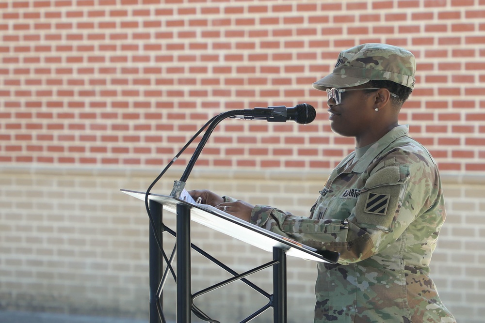 First Sergeants Pass Company Guidon in Change of Responsibility