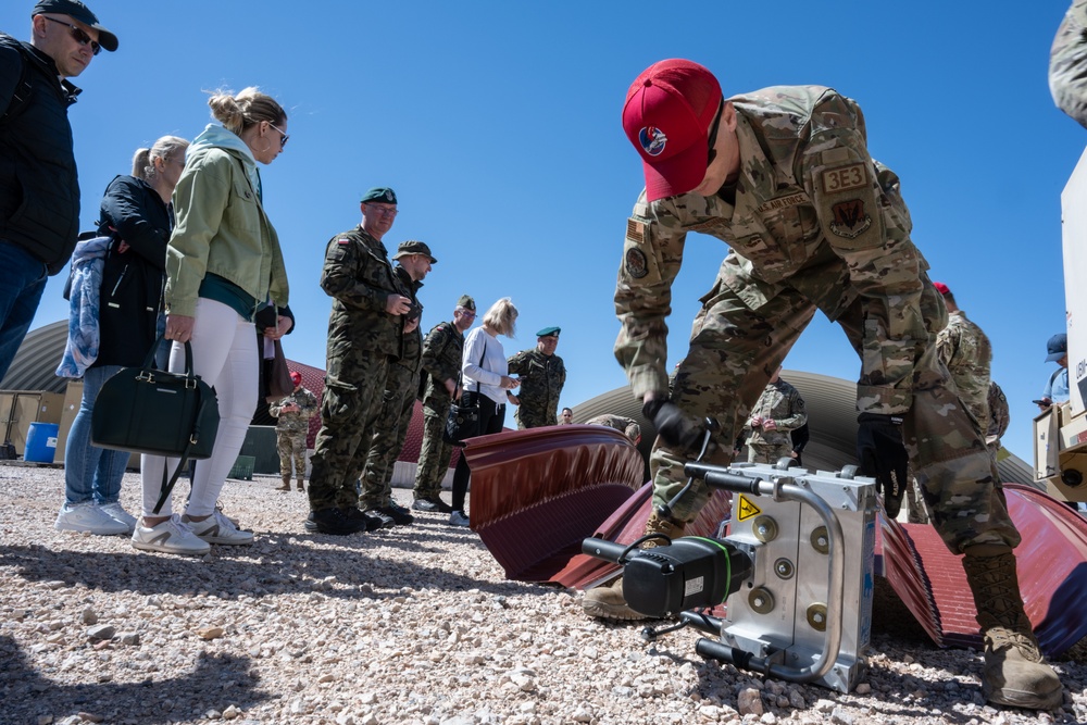 Polish Infrastructure Team visits Nellis