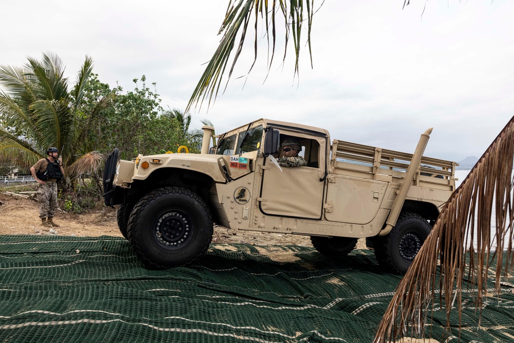 AFP General visits Camp Casiguran; Beach Offload continues in preparation for Balikatan 23