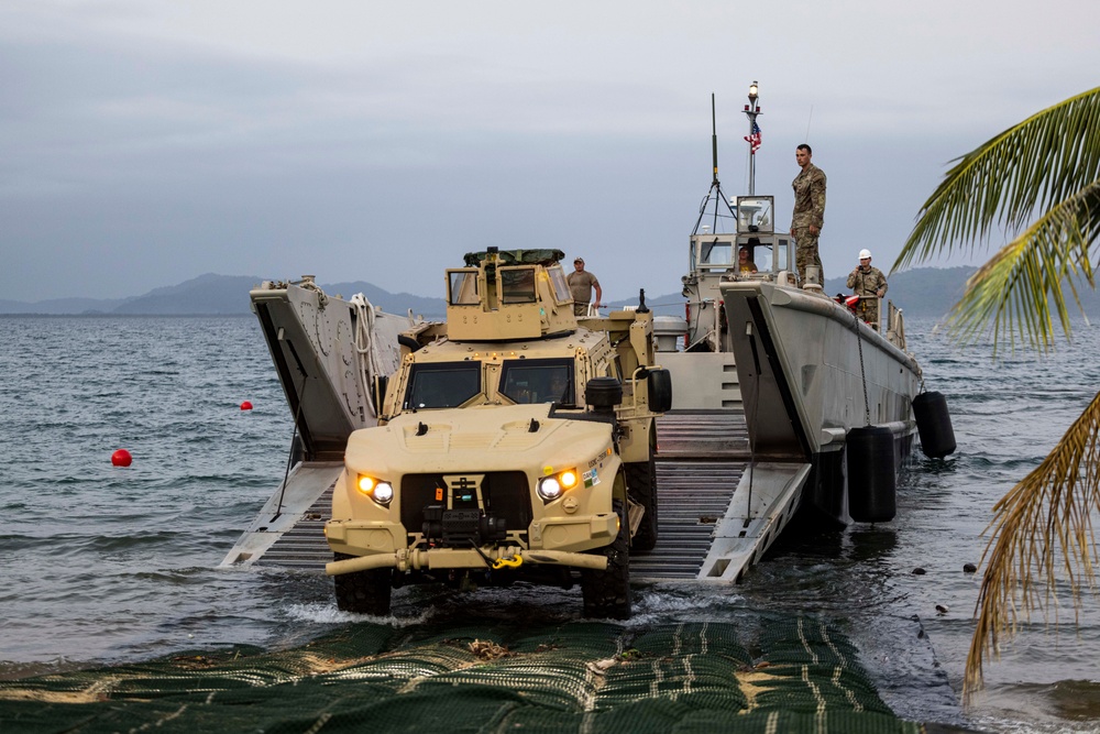 AFP General visits Camp Casiguran; Beach Offload continues in preparation for Balikatan 23