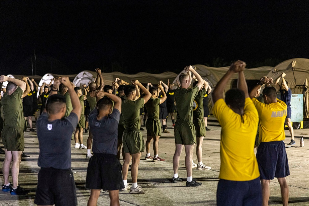 U.S. Military Forces and Philippine Army Conduct Physical Training Together in Preparation for Balikatan 23