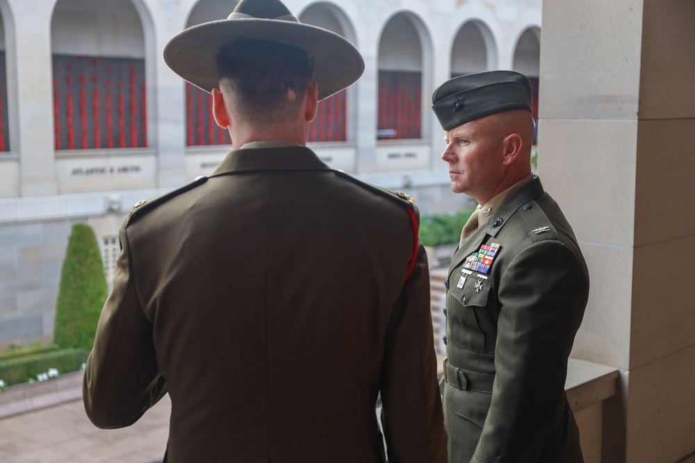 Marines with MRF-D 23.3 visit the Australian War Memorial