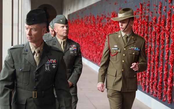 Marines with MRF-D 23.3 visit the Australian War Memorial