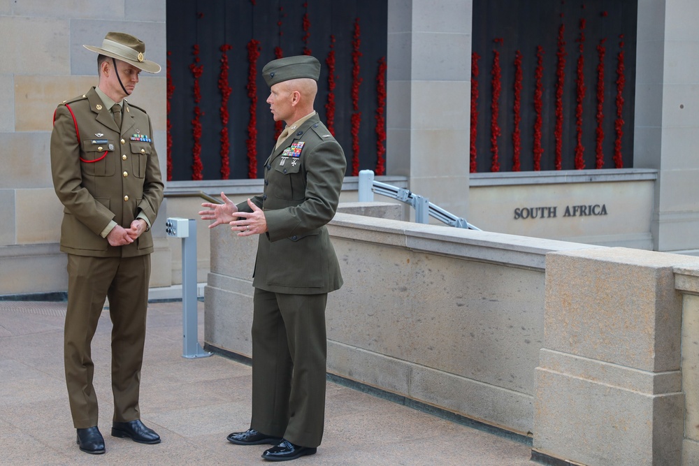 Marines with MRF-D 23.3 visit the Australian War Memorial