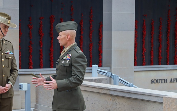 Marines with MRF-D 23.3 visit the Australian War Memorial