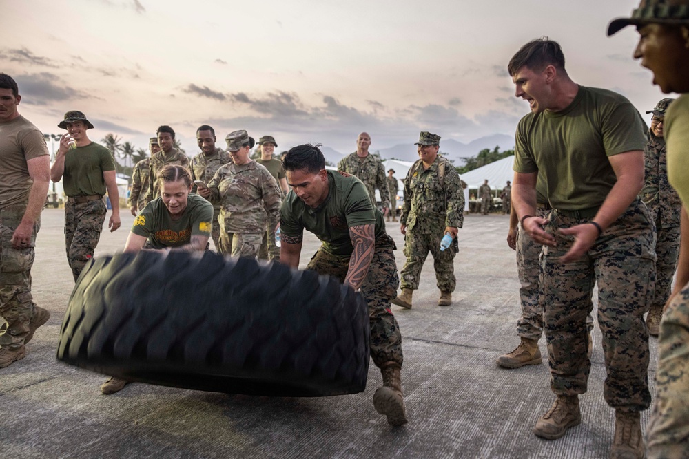 CJLOTS fill a SUBMAT and rehearse for offload in Preparation for Balikatan 23
