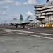 An F/A-18E Super Hornet Makes An Arrested Landing On The Flight Deck