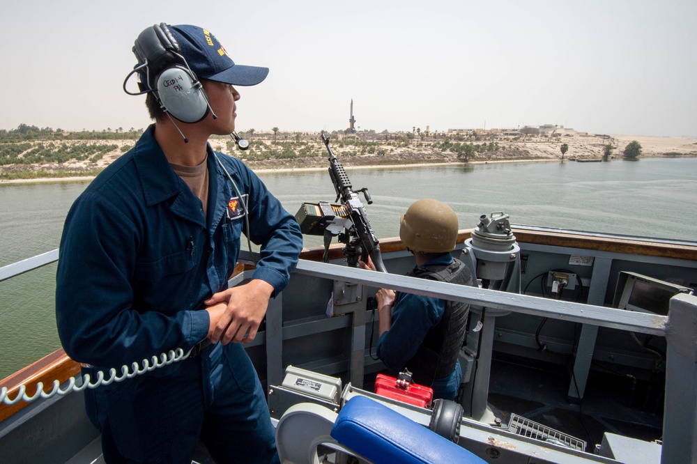 USS Paul Hamilton Suez Canal Transit