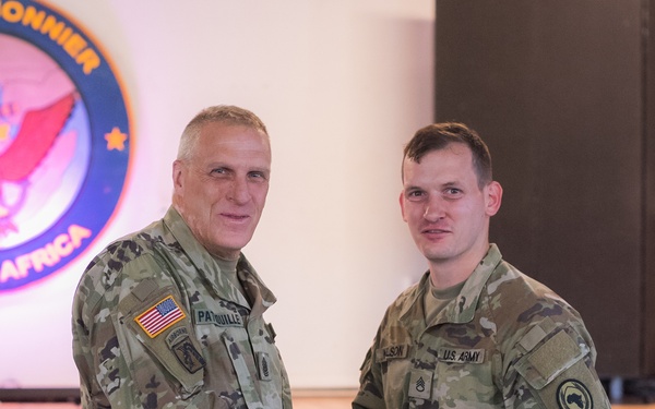 Wisconsin National Guard senior leadership team visits Iron Brigade in Djibouti