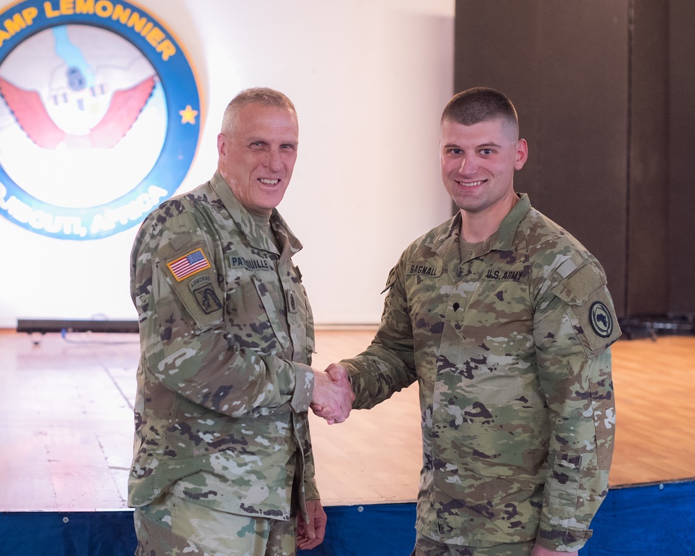 Wisconsin National Guard senior leadership team visits Iron Brigade in Djibouti