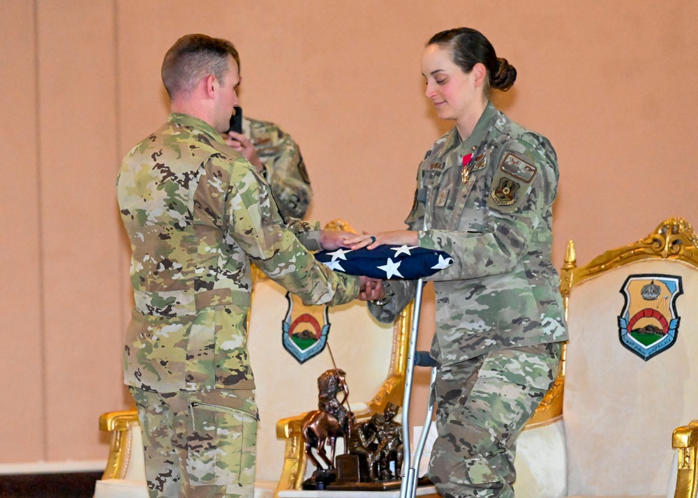 Command CMSgt Jessica McWain retires at PSAB