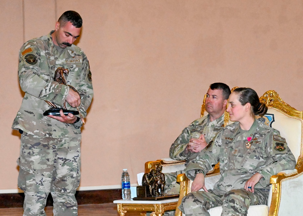 Command CMSgt Jessica McWain retires at PSAB